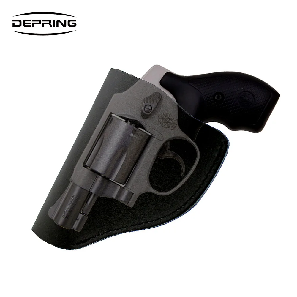Скрытая кожаная кобура IWB для большинства J Frame .38 специальных револьверов Ruger LCR