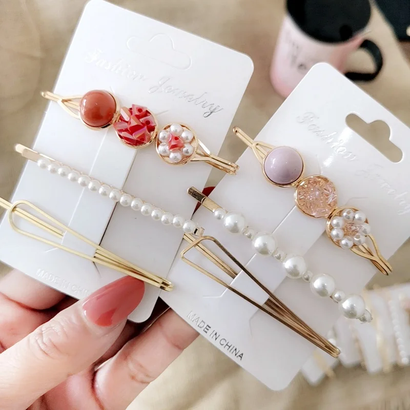 FASACC Girl Pearl Metal Hair Clip Pin Set Crystal Hairpins For Girls Sweet Barrette Ladies Headwear Korean Women Hair Accessory
FASACC Girl Pearl Metal Hair Clip Pin Set Crystal Hairpins For Girls Sweet Barrette Ladies Headwear Korean Women Hair Accessory