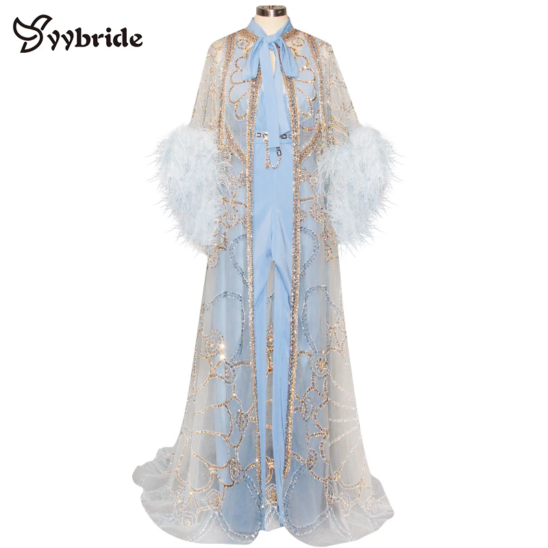 YYbride новые дизайнерские мусульманские платья из двух частей, комбинезоны с V-образным вырезом и длинными кристаллами, накидка, золотые бусин...
YYbride новые дизайнерские мусульманские платья из двух частей, комбинезоны с V-образным вырезом и длинными кристаллами, накидка, золотые бусин...