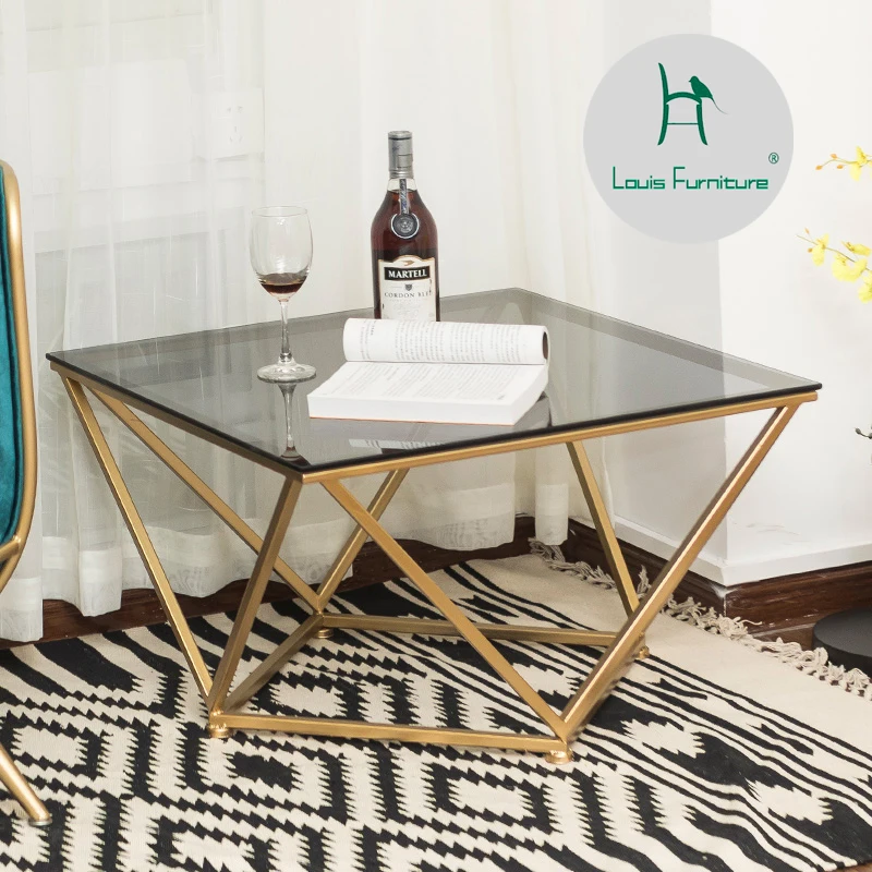 Louis fashion Coffee Tables Living room marble small Scandinavian square creative concise iron art glass
Louis fashion Coffee Tables Living room marble small Scandinavian square creative concise iron art glass