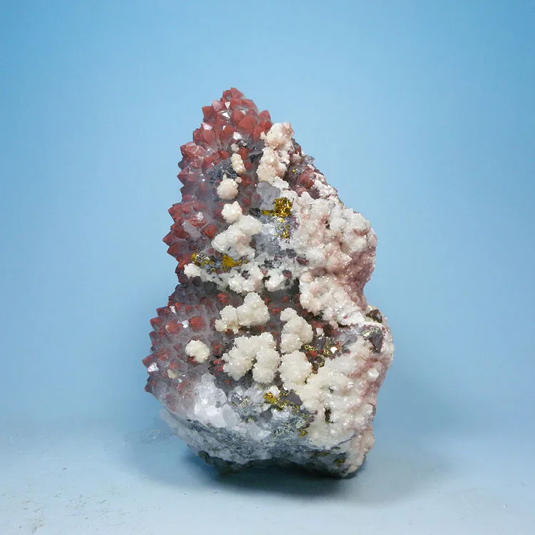 Natural mineral mica crystal red crystal chalcopyrite symbiotic mineral specimens teaching specimens Kistler collection
Natural mineral mica crystal red crystal chalcopyrite symbiotic mineral specimens teaching specimens Kistler collection