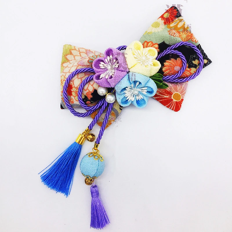 Japanese Style Hand-made hairpin Kimono Headear Photography Hairwear Summer Yukata Bow Cherry headdress 
Japanese Style Hand-made hairpin Kimono Headear Photography Hairwear Summer Yukata Bow Cherry headdress