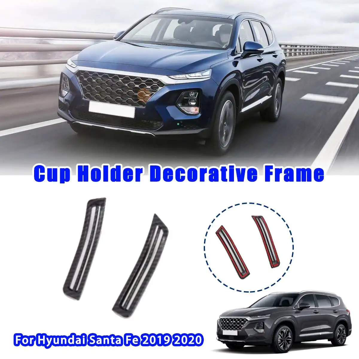 2 шт. наклейки для салона автомобиля Hyundai Santa Fe 2019 2020 | Автомобили и мотоциклы