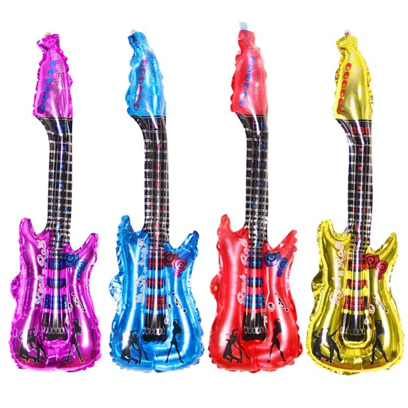 20pcs /lot Guitar Design Cartoon Balloon Inflatable Helium Balloons Cheer Stick Clapper Children Clssit Toys
20pcs /lot Guitar Design Cartoon Balloon Inflatable Helium Balloons Cheer Stick Clapper Children Clssit Toys