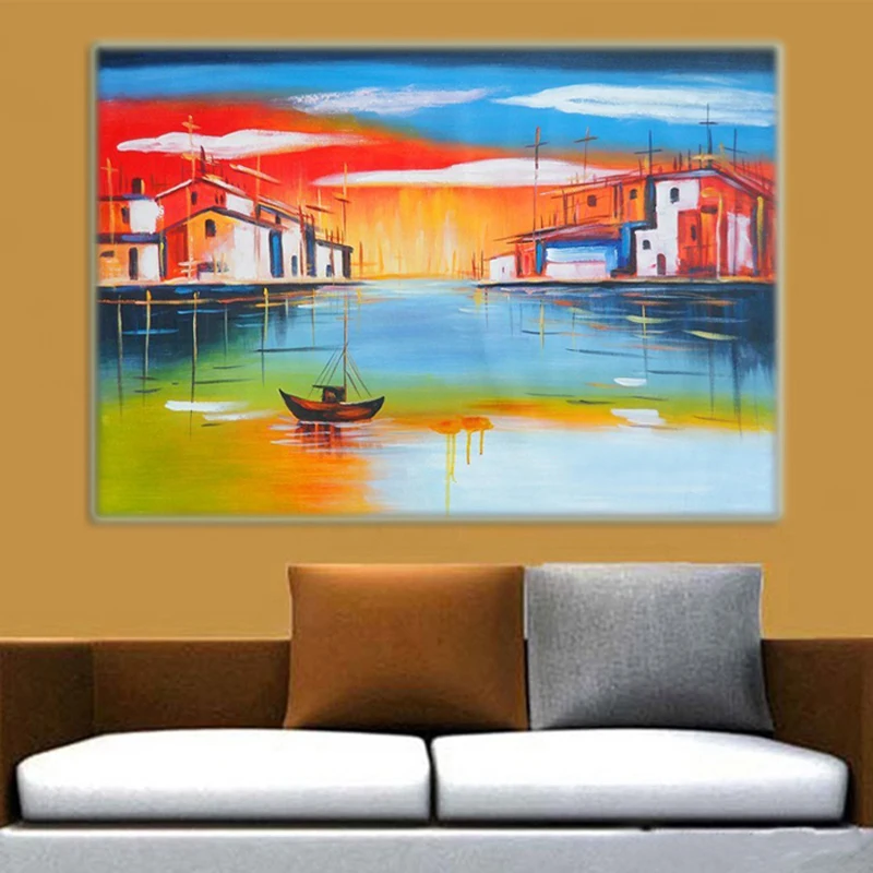 100% hand painted oil painting on canvas abstract sea boat landscape living room decoration painting framed or not
100% hand painted oil painting on canvas abstract sea boat landscape living room decoration painting framed or not