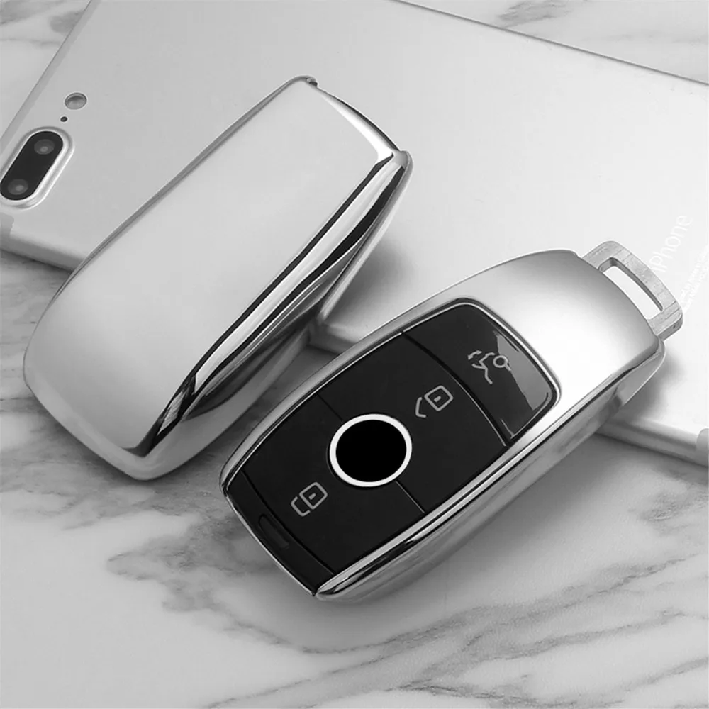 CHSKY TPU For Mercedes Key Cover Case Benz E Class Car key cover keychain shell for benz accessories car styling | Автомобили и