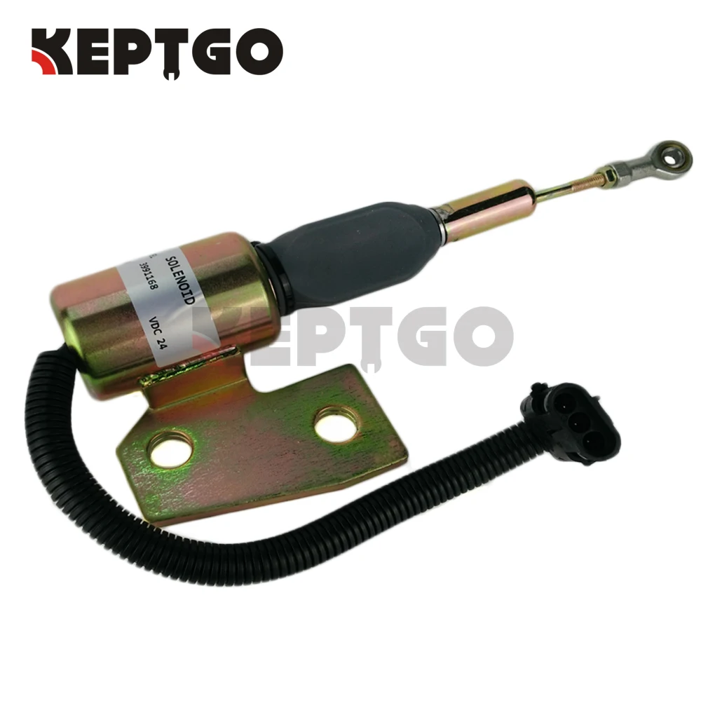 Fuel shutoff solenoid 3991168 24V for Cummins 4BT Hyundai Excavator R140LC-7 R130
Fuel shutoff solenoid 3991168 24V for Cummins 4BT Hyundai Excavator R140LC-7 R130