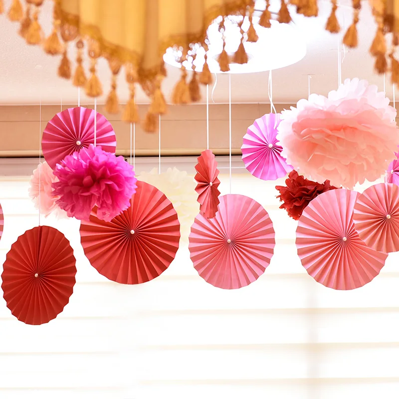 New Flower Paper Fan Wedding Window Party Brithday Home Decoration Arrangement Props Round Pull Flower Festival Decor
New Flower Paper Fan Wedding Window Party Brithday Home Decoration Arrangement Props Round Pull Flower Festival Decor