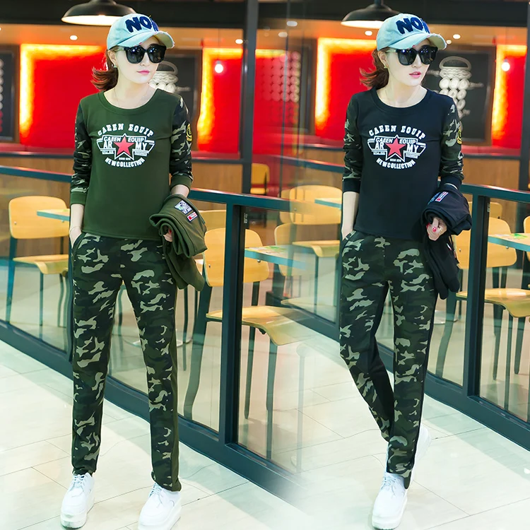 New suit camouflage print uniforms big yards leisure fleece three-piece clothing set autumn hoodies vest pants women outfit
New suit camouflage print uniforms big yards leisure fleece three-piece clothing set autumn hoodies vest pants women outfit