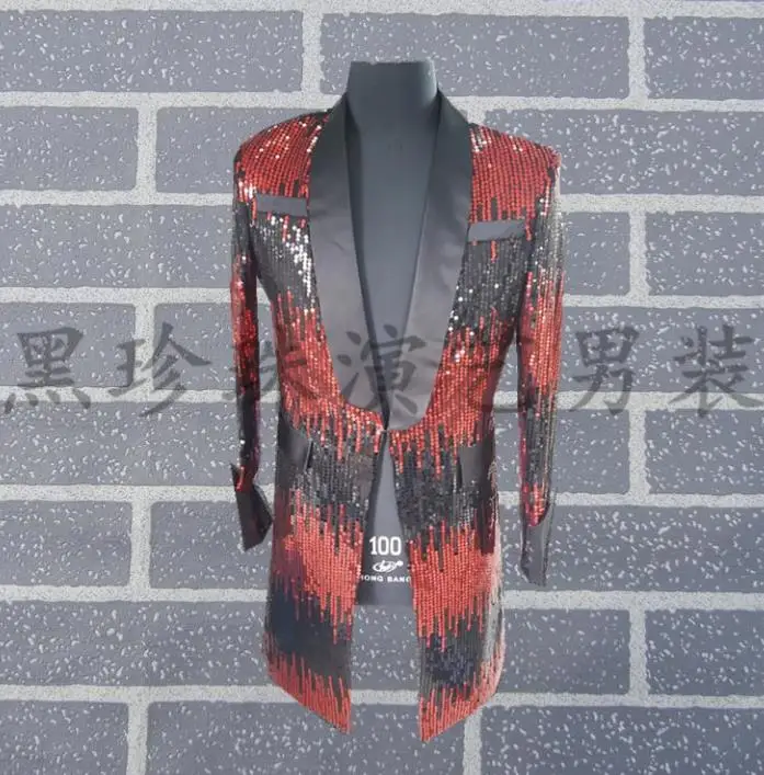 Personalized men suits designs masculino homme terno stage costumes for singers men sequin blazer dance clothes style dress
Personalized men suits designs masculino homme terno stage costumes for singers men sequin blazer dance clothes style dress