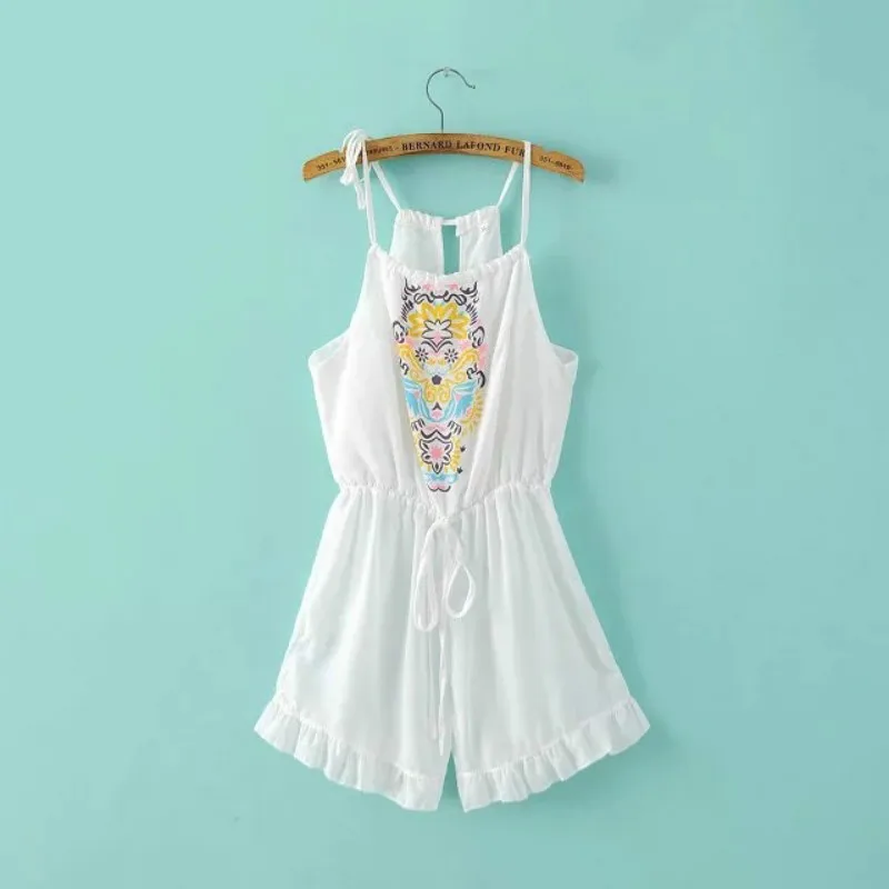 Ruffles Print Summer Jumpsuit Romper Strap Elegant Jumpsuit Women National Style Printing Playsuit 2017 Sexy Short Overalls
Ruffles Print Summer Jumpsuit Romper Strap Elegant Jumpsuit Women National Style Printing Playsuit 2017 Sexy Short Overalls