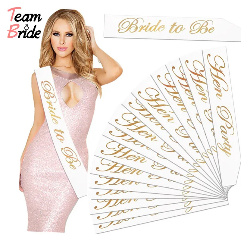 10pcs Team Bride Sash Bride To Be Sash Hen Night Girls for Wedding Bridal Shower Decorations Ring Bachelorette Party Supplies
10pcs Team Bride Sash Bride To Be Sash Hen Night Girls for Wedding Bridal Shower Decorations Ring Bachelorette Party Supplies