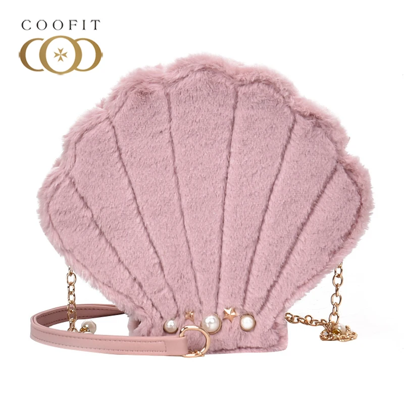 Coofit Cute Plush Velvet Bag PU Leather Lolita Mini Crossbody Women Messenger Bags Sea Shell Shape Luxury Girl Funny Flap 2018
Coofit Cute Plush Velvet Bag PU Leather Lolita Mini Crossbody Women Messenger Bags Sea Shell Shape Luxury Girl Funny Flap 2018