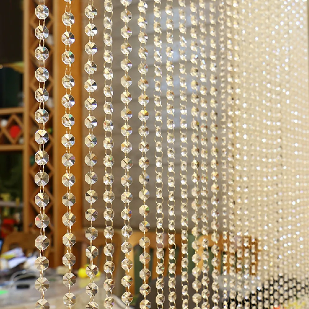 Штора для домашнего декора занавеска из хрустального стекла с бусинами