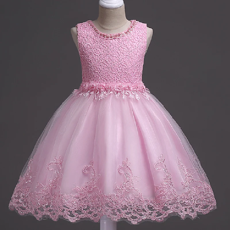 Summer Girls Lace Pearl Wedding Party Elegant Paegant Floral Rose Embroidery Flower Dresses Christmas Ball GownCostume Clothes
Summer Girls Lace Pearl Wedding Party Elegant Paegant Floral Rose Embroidery Flower Dresses Christmas Ball GownCostume Clothes
