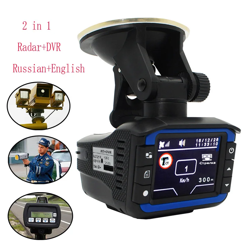 2023 Car DVR Anti Laser Radar Detector 2 in 1 Radar DVR Dash Cam HD 720P Video Recorder 150 Degree Lens Russian English version
2023 Car DVR Anti Laser Radar Detector 2 in 1 Radar DVR Dash Cam HD 720P Video Recorder 150 Degree Lens Russian English version