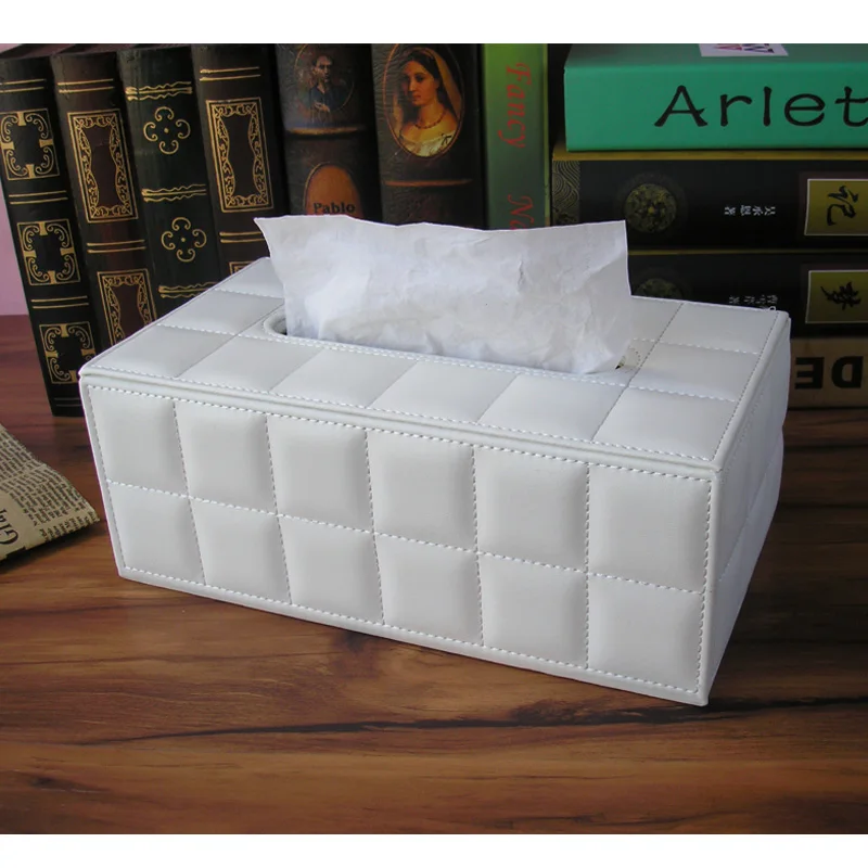 High quality PU leather tissue box for Home Office Car Facial paper towel storage box Home Organizer Decoration white black
High quality PU leather tissue box for Home Office Car Facial paper towel storage box Home Organizer Decoration white black