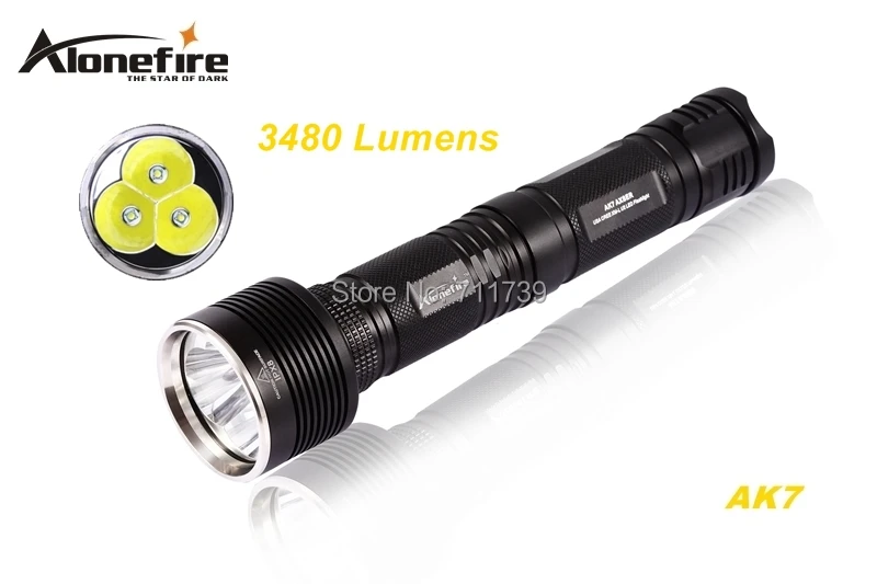 Фонарик AloneFire AK7 3 x CREE XM-L U2 LED 3480LM 5 режимов высокой мощности с удлинителем для батарей 1/2x26650
Фонарик AloneFire AK7 3 x CREE XM-L U2 LED 3480LM 5 режимов высокой мощности с удлинителем для батарей 1/2x26650