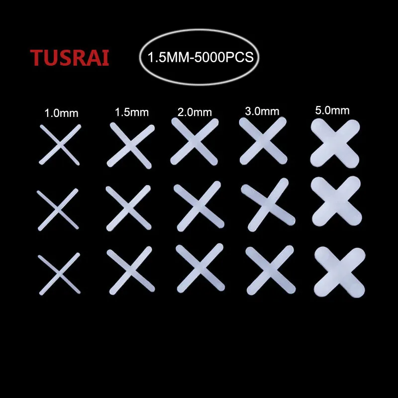 крестики для кафельной плитки 1.5mm 1/16" 5000шт инструмент пола затирка TUSRAI|Детали