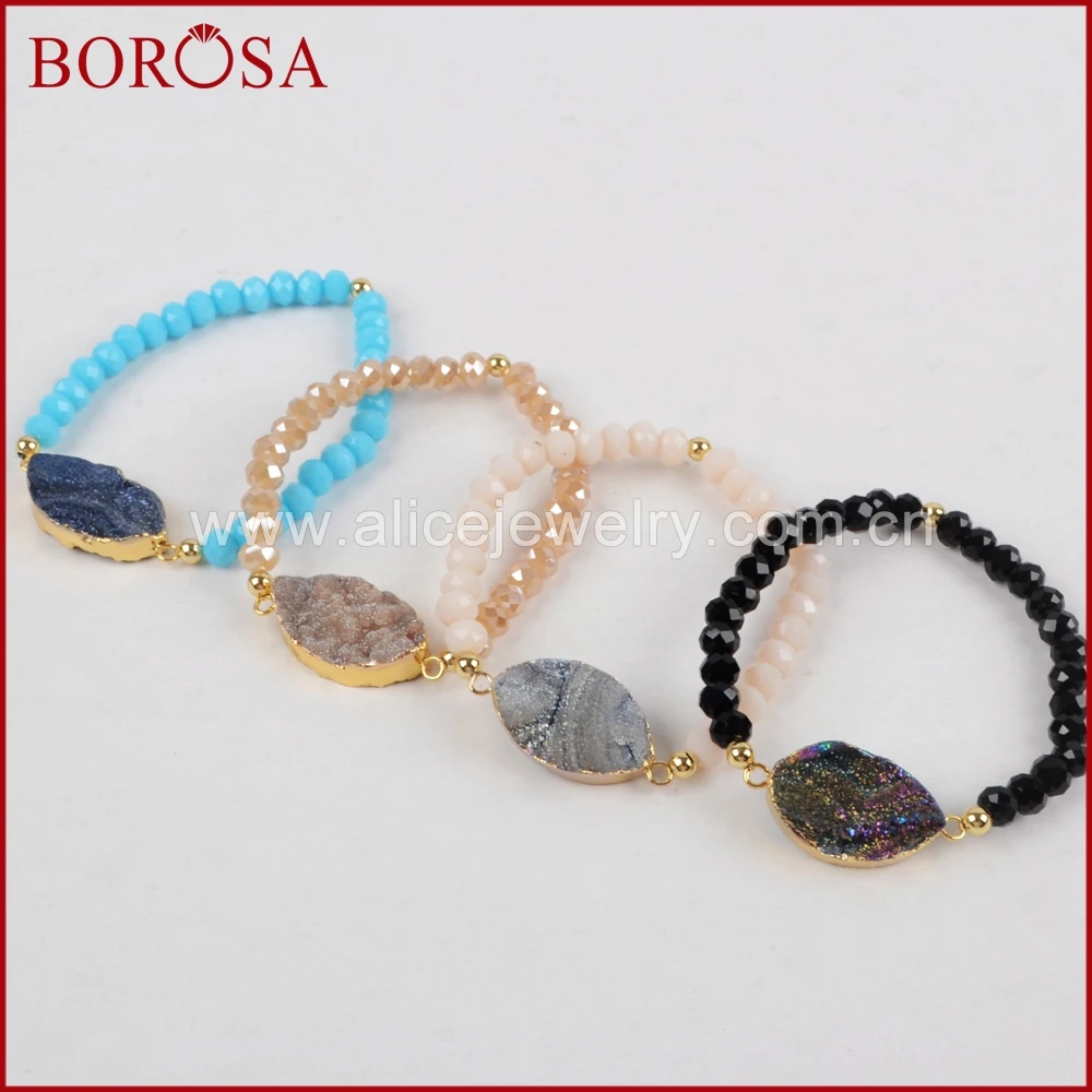 BOROSA, ручная работа, маркиза, золотой цвет, галактика, кварцевый камень, титан, радуга, халцедон, с радужными гранеными бусинами, браслет G1280
BOROSA, ручная работа, маркиза, золотой цвет, галактика, кварцевый камень, титан, радуга, халцедон, с радужными гранеными бусинами, браслет G1280