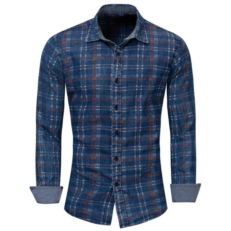 Men's shirts Spring autumn plaid men's shirts High quality cotton long sleeve business casual shirt men camiseta masculina
Men's shirts Spring autumn plaid men's shirts High quality cotton long sleeve business casual shirt men camiseta masculina
