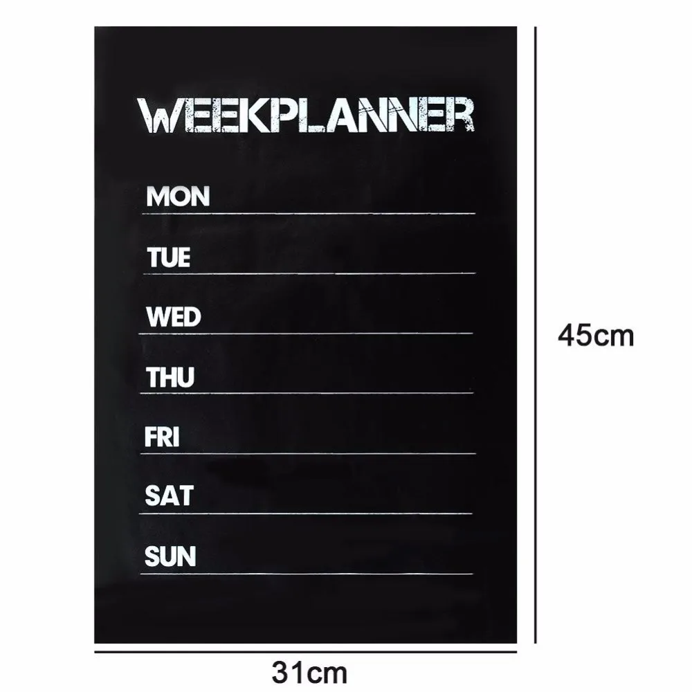 Cobee 45*31 см еженедельная доска наклейка планировщик календарь незаменимая для