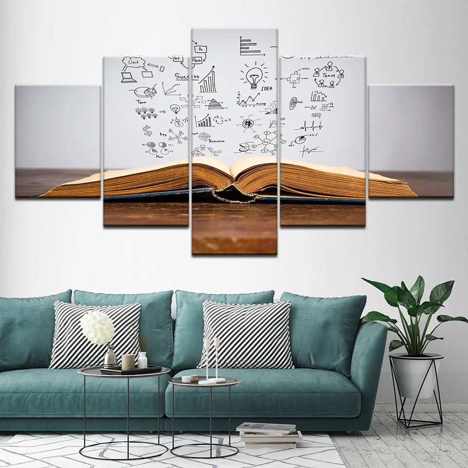 Canvas Painting book 5 Pieces Wall Art Painting Modular Wallpapers Poster Print for children room Home Decor
Canvas Painting book 5 Pieces Wall Art Painting Modular Wallpapers Poster Print for children room Home Decor