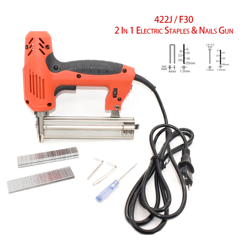 Framing Tacker Electric Staple Nails Gun With 600Pcs Nails 220V Electric Power Tools For Woodworking
Framing Tacker Electric Staple Nails Gun With 600Pcs Nails 220V Electric Power Tools For Woodworking