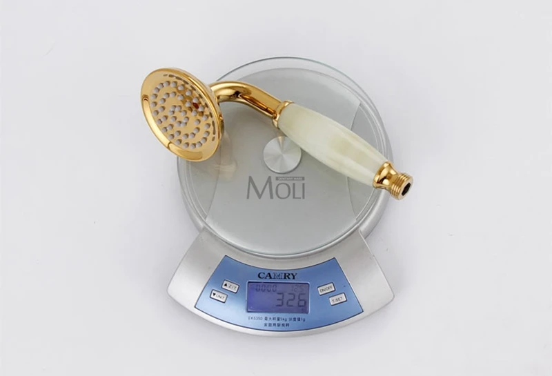 Flooring Gold Bath Shower Faucet Bathtub Faucet With Hand Shower Jade Handle Dual Handle Hot and Cold Water Mixer MLK76
Flooring Gold Bath Shower Faucet Bathtub Faucet With Hand Shower Jade Handle Dual Handle Hot and Cold Water Mixer MLK76
