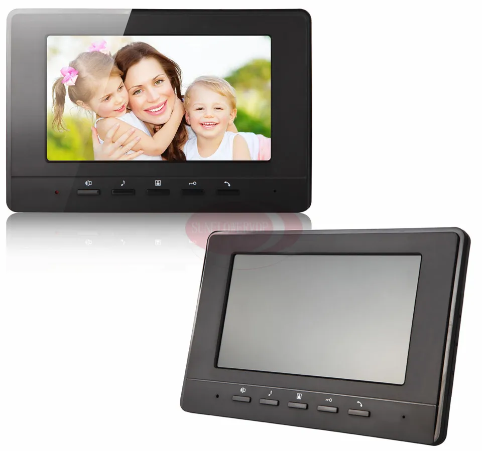 Hands Free видеодомофон 7 дюймов TFT LCD монитор видео телефон двери черный/белый цвет