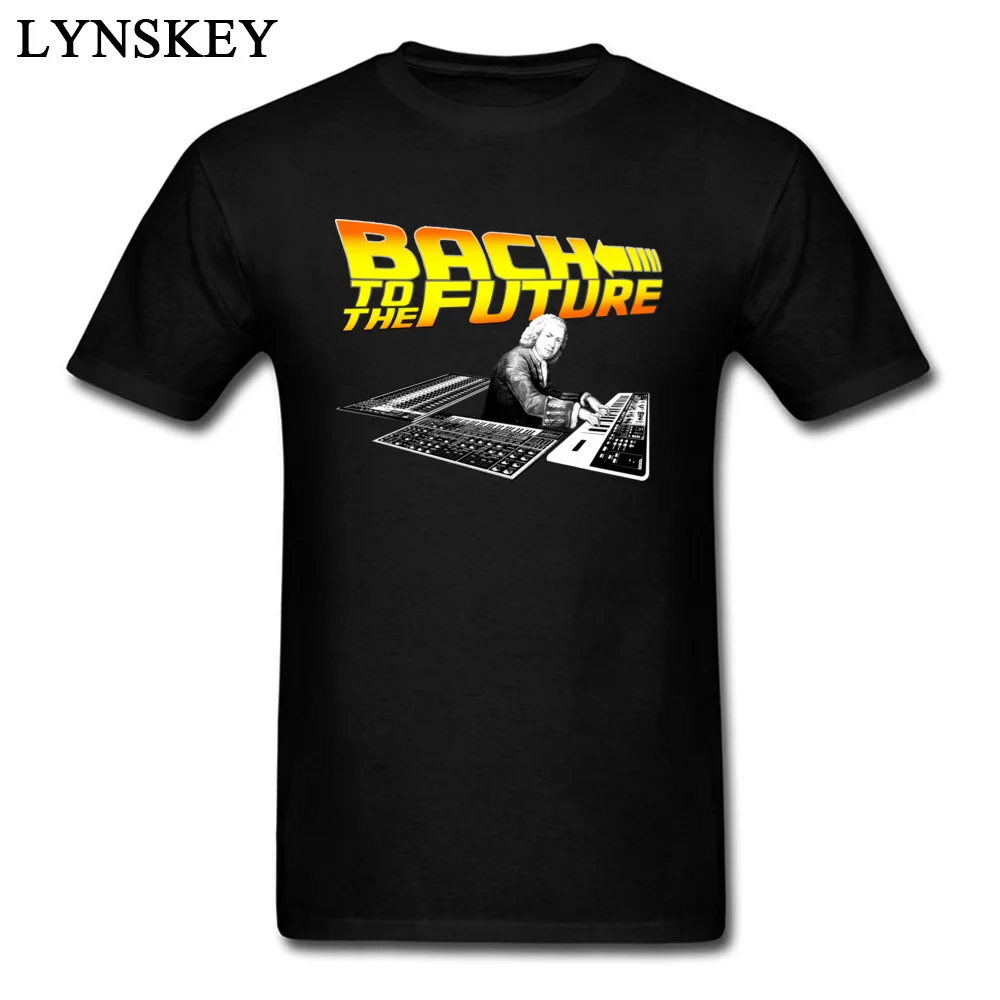 Футболка Bach To The Future мужская с коротким рукавом модная тенниска из хлопка