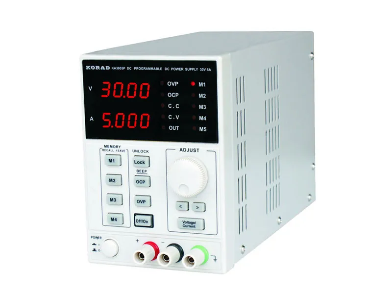 KORAD KA3003P Digital 30V/3A DC POWER SUPPLY OCP/OVP 10mV/1mA CV/CC Storage/Memory/Lock R232 and USB
KORAD KA3003P Digital 30V/3A DC POWER SUPPLY OCP/OVP 10mV/1mA CV/CC Storage/Memory/Lock R232 and USB