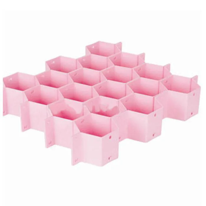 Fashion Novelty Honeycomb Drawer Storage Closet Organiser Divider for Ties Socks Underwear
Fashion Novelty Honeycomb Drawer Storage Closet Organiser Divider for Ties Socks Underwear