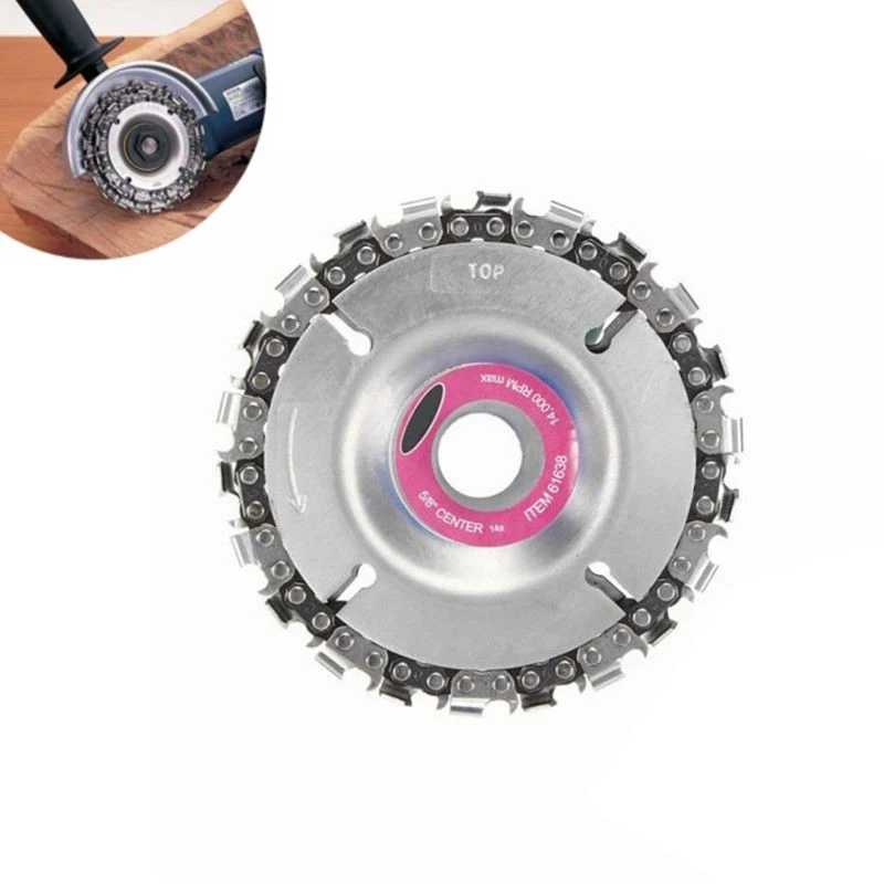 New 4 Inch Grinder Disc and Chain 22 Tooth Fine Abrasive Cut Chain For 100/115 Angle Grinder DIY Woodworking
New 4 Inch Grinder Disc and Chain 22 Tooth Fine Abrasive Cut Chain For 100/115 Angle Grinder DIY Woodworking