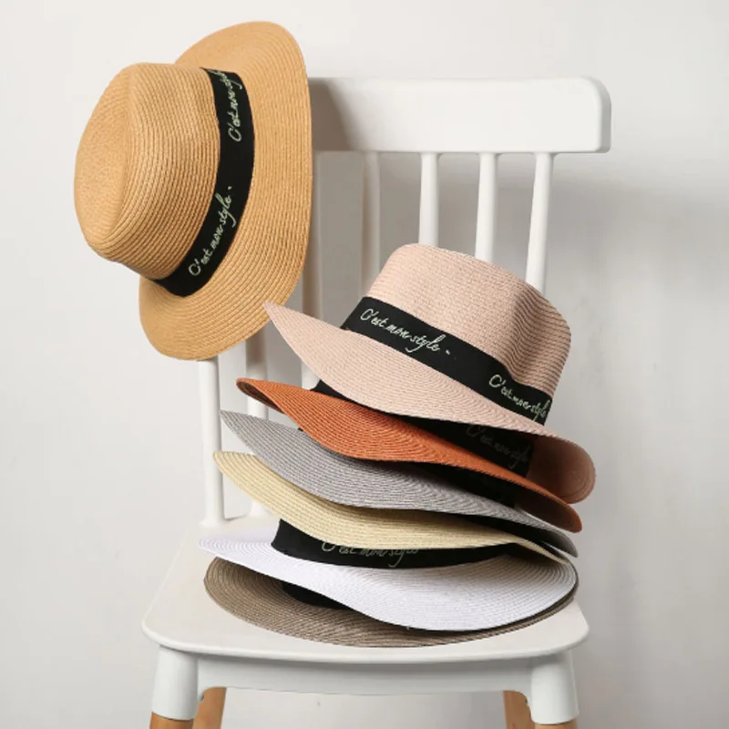 Fashion Wide Brim Straw hats for Man Women Jazz Holiday Beach Summer Sun Hat Unisex Linen Trilby Cap Sombreros Hombre Ver 
Fashion Wide Brim Straw hats for Man Women Jazz Holiday Beach Summer Sun Hat Unisex Linen Trilby Cap Sombreros Hombre Ver