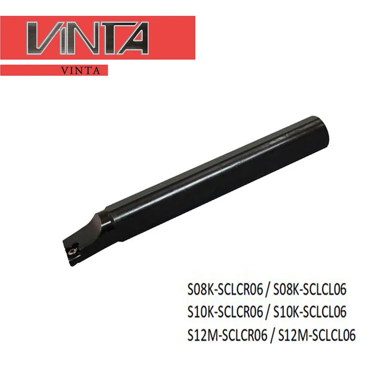 Vinta CNC lathe internal turning tool holder S08K-SCLCR06 / S10K-SCLCR06 / S12M-SCLCR06 Tool holder boring bar
Vinta CNC lathe internal turning tool holder S08K-SCLCR06 / S10K-SCLCR06 / S12M-SCLCR06 Tool holder boring bar