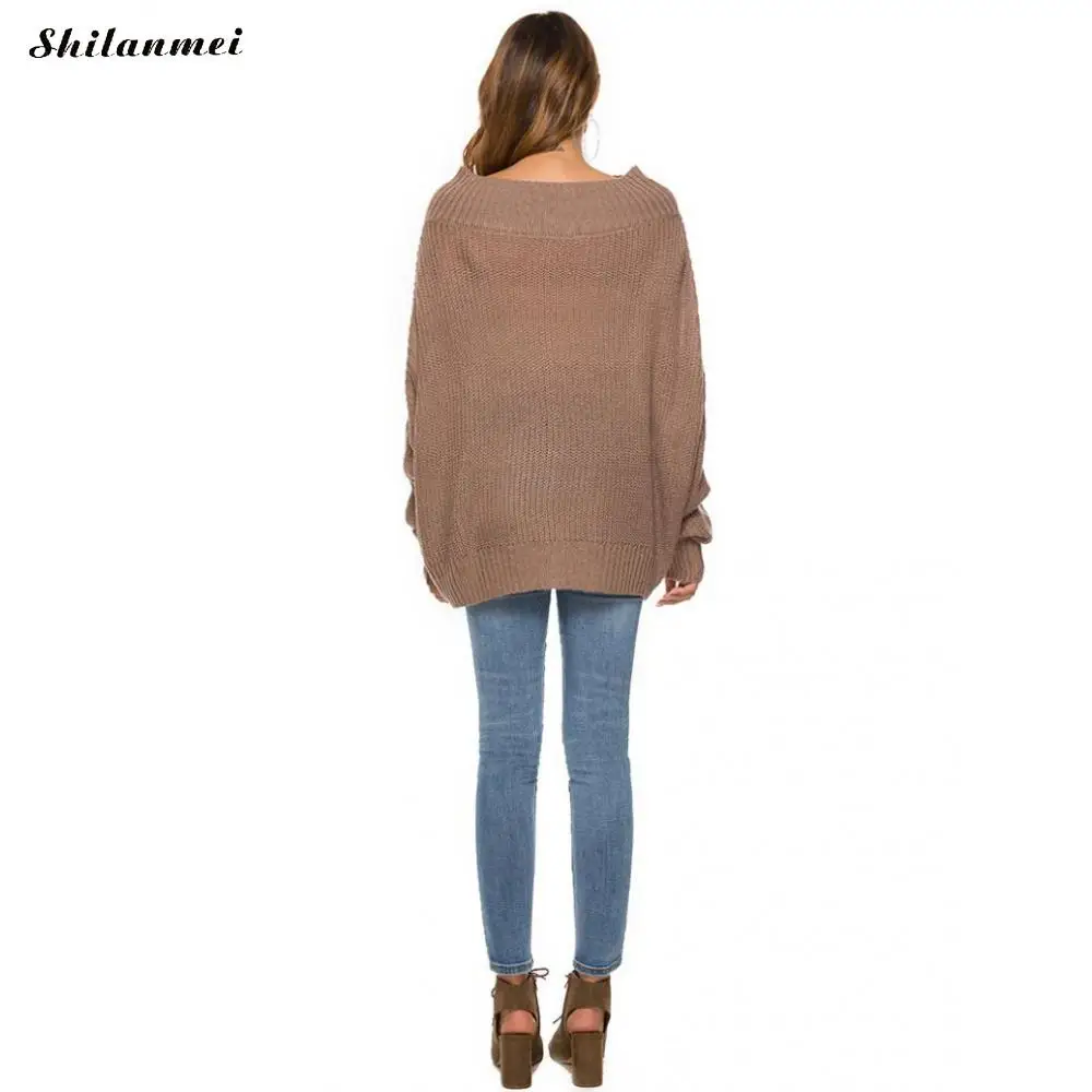 2019 New Arrival Plus Size Autumn Knitting Casual Off Shoulder Solid Colors Sweater Pullover Loose Female Sweaters Pull Women
2019 New Arrival Plus Size Autumn Knitting Casual Off Shoulder Solid Colors Sweater Pullover Loose Female Sweaters Pull Women
