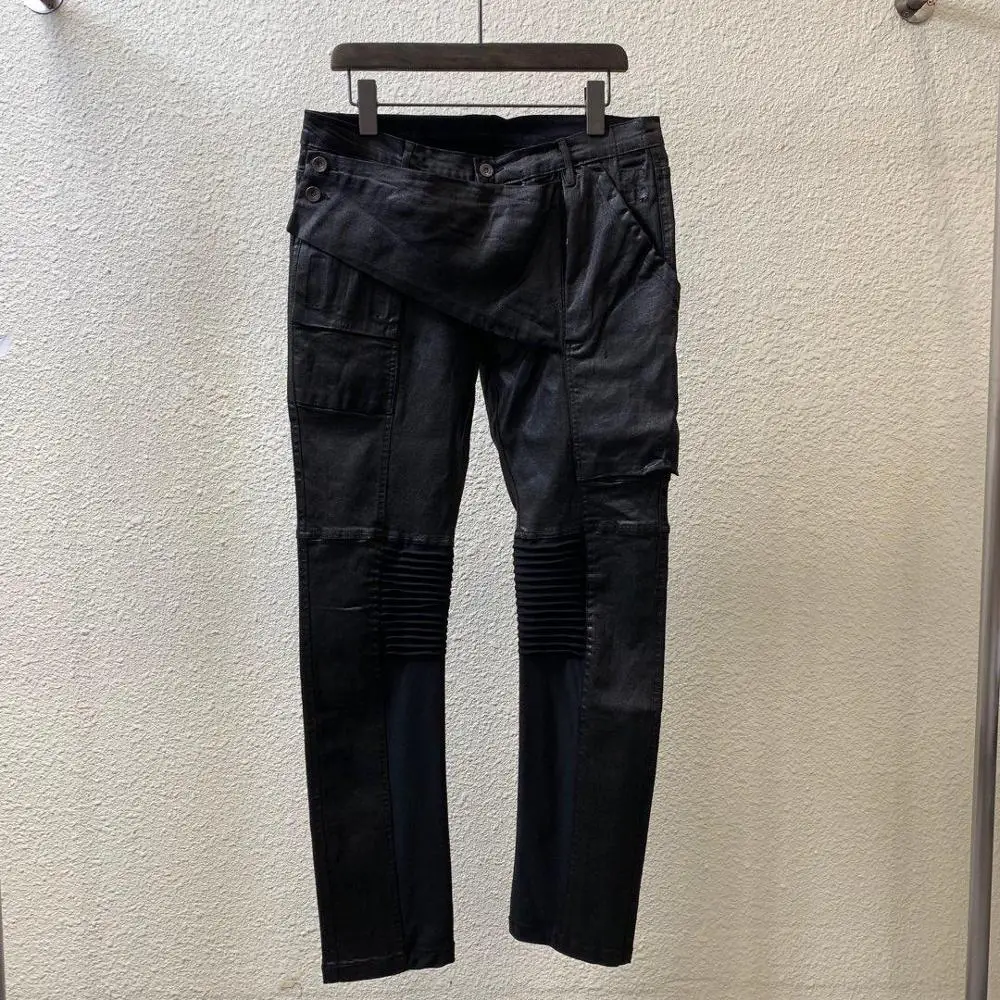 Owen Seak Men Oil wax Denim Jeans Classic Gothic Men's Clothing Coated Summer Straight Hip Hop Women Solid Jeans Pants Size XL
Owen Seak Men Oil wax Denim Jeans Classic Gothic Men's Clothing Coated Summer Straight Hip Hop Women Solid Jeans Pants Size XL