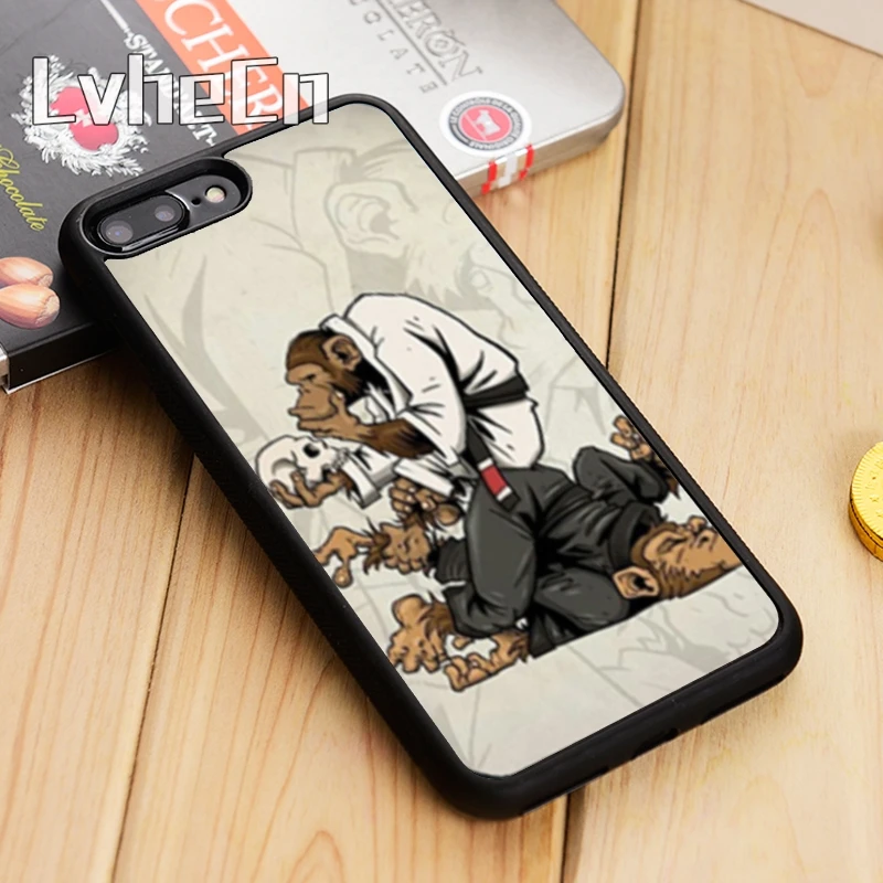 Спортивный чехол LvheCn BJJ для iPhone 5 6s 7 8 plus 11 12 Pro X XR XS max Samsung S7edge S9 S10|Бамперы| |