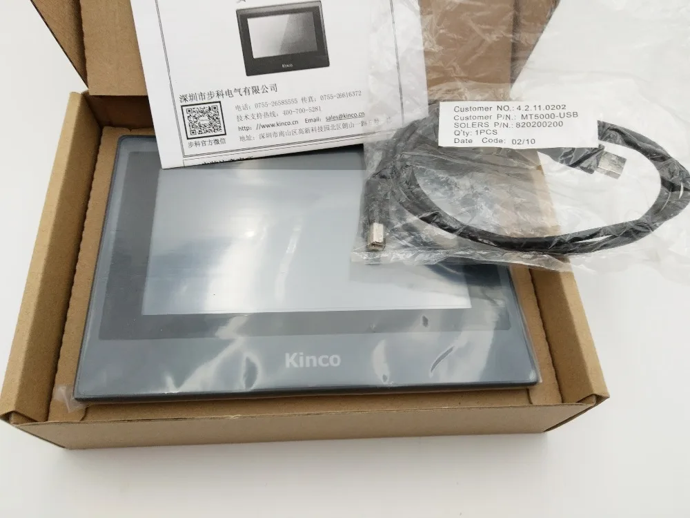 HMI Touch Screen 7 Inch 7" HMI Touch Panel Display Screen 800*480 MT4434TE USB host Ethernet with Programming Cable & Software
HMI Touch Screen 7 Inch 7" HMI Touch Panel Display Screen 800*480 MT4434TE USB host Ethernet with Programming Cable & Software