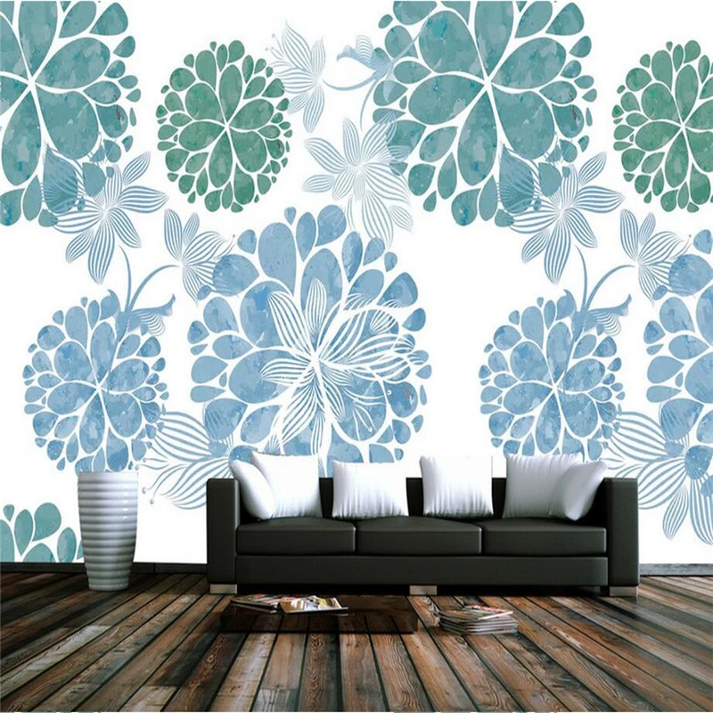 Hand Painted Wallpapers Photo Murals Blue Floral Wallpaper Roll White Simple Wallpapers for Living Room TV Wall Theme Hotel
Hand Painted Wallpapers Photo Murals Blue Floral Wallpaper Roll White Simple Wallpapers for Living Room TV Wall Theme Hotel