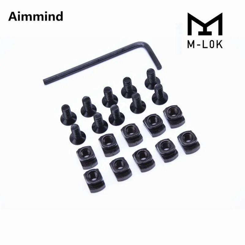 10 Pcs M-LOK Mlok Screw and Nut Replacement for MLOK Handguard Rail Sections Hunting
10 Pcs M-LOK Mlok Screw and Nut Replacement for MLOK Handguard Rail Sections Hunting