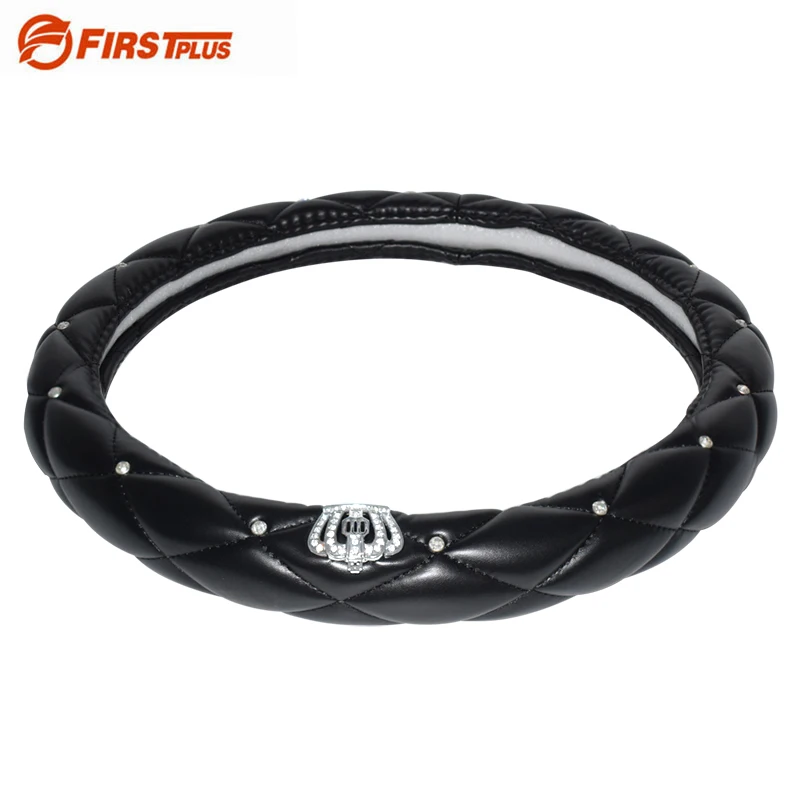 38cm 15'' Universal Steering Wheel Covers Car Styling Cystal Crown PU Leather DAD Diamond Steering Wheel Cover
38cm 15'' Universal Steering Wheel Covers Car Styling Cystal Crown PU Leather DAD Diamond Steering Wheel Cover