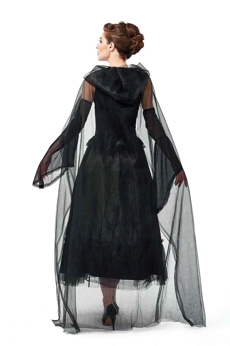 Women Vampire Devil Cosplay Halloween Carnival Witch Costume Black Gothic Robe Dresses Female Fancy Dress Plus Size M-XL
Women Vampire Devil Cosplay Halloween Carnival Witch Costume Black Gothic Robe Dresses Female Fancy Dress Plus Size M-XL