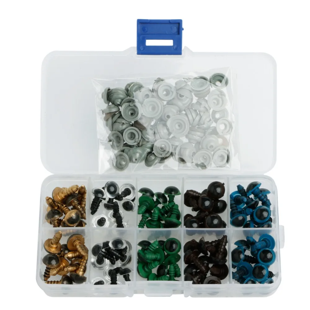 100pcs 10mm Color Plastic Safety Eyes For Teddy Bear Doll Animal Puppet Crafts Dolls Accessorie
100pcs 10mm Color Plastic Safety Eyes For Teddy Bear Doll Animal Puppet Crafts Dolls Accessorie