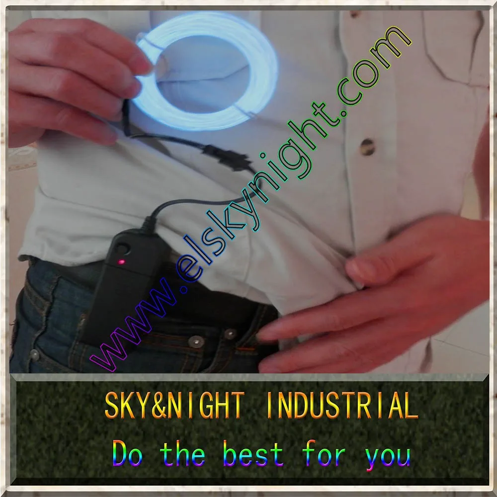 Ice blue 5M Flexible Wire Rope Tube Neon Light EL and Inverter with LED indicator light 10 colors
Ice blue 5M Flexible Wire Rope Tube Neon Light EL and Inverter with LED indicator light 10 colors