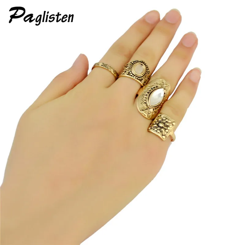 4Pcs/Set Bohemia Vintage Rings Set Carved Stone Women Ethnic Antique Rings for Women Fashion Jewelry
4Pcs/Set Bohemia Vintage Rings Set Carved Stone Women Ethnic Antique Rings for Women Fashion Jewelry