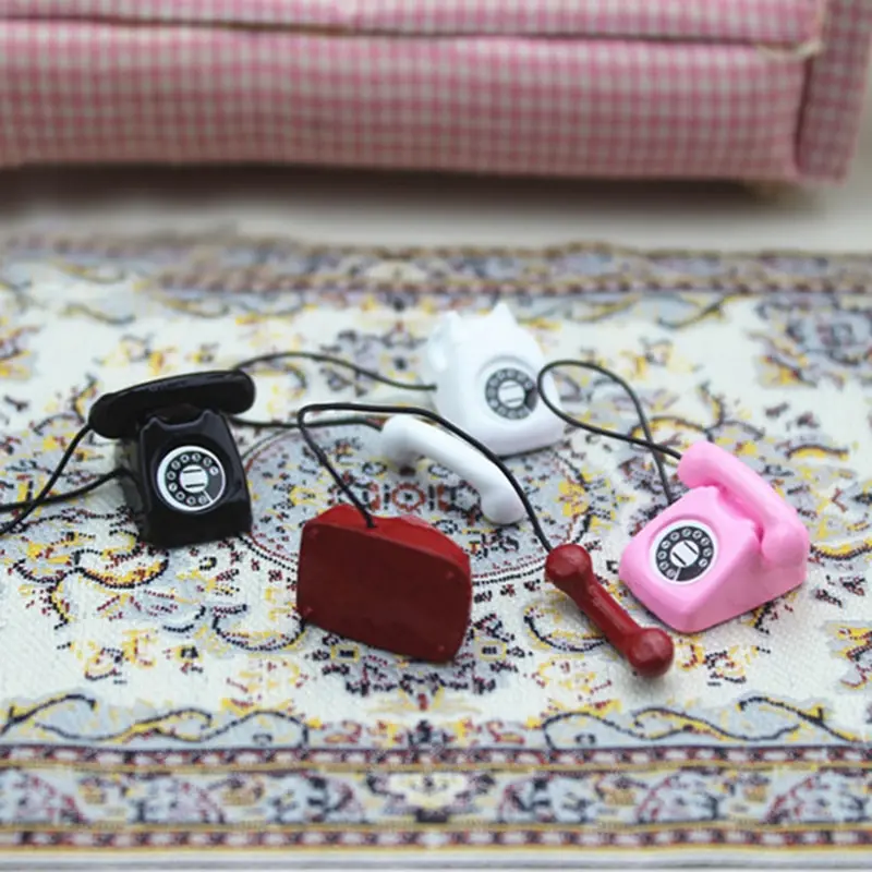 New Arrival Dollhouse Miniature Scene Model Dollhouse Accessories Mini Fixed Telephone
New Arrival Dollhouse Miniature Scene Model Dollhouse Accessories Mini Fixed Telephone