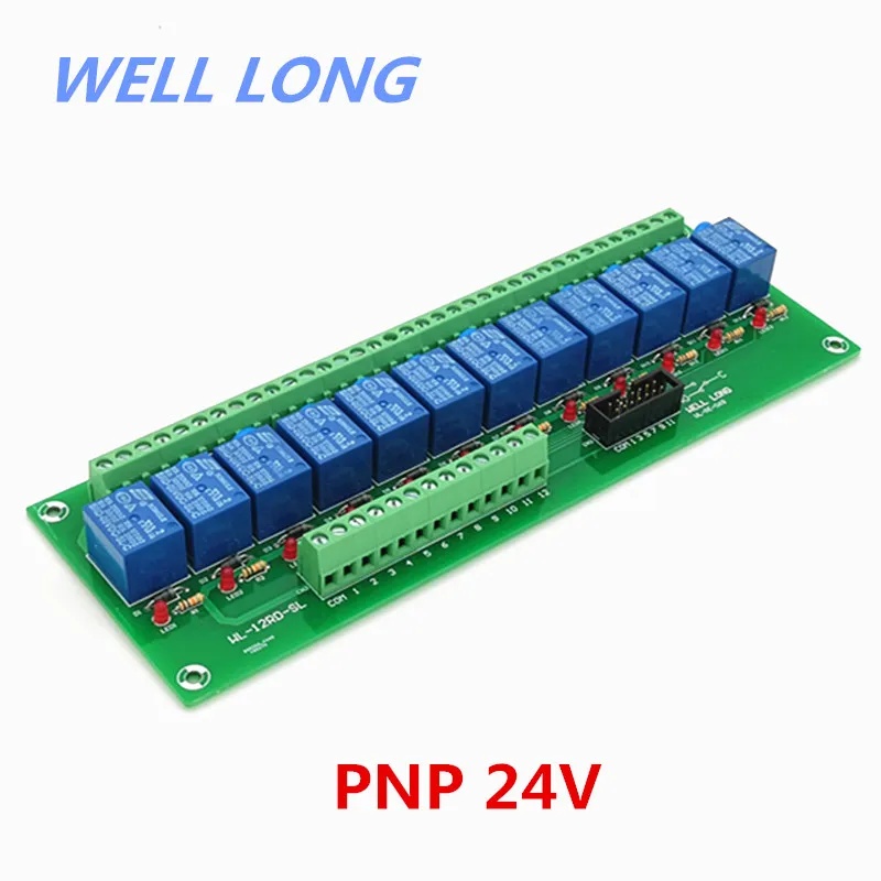 12 Channel PNP Type 24V 10A Power Relay Interface Module,SONGLE SRD-24VDC-SL-C Relay.
12 Channel PNP Type 24V 10A Power Relay Interface Module,SONGLE SRD-24VDC-SL-C Relay.