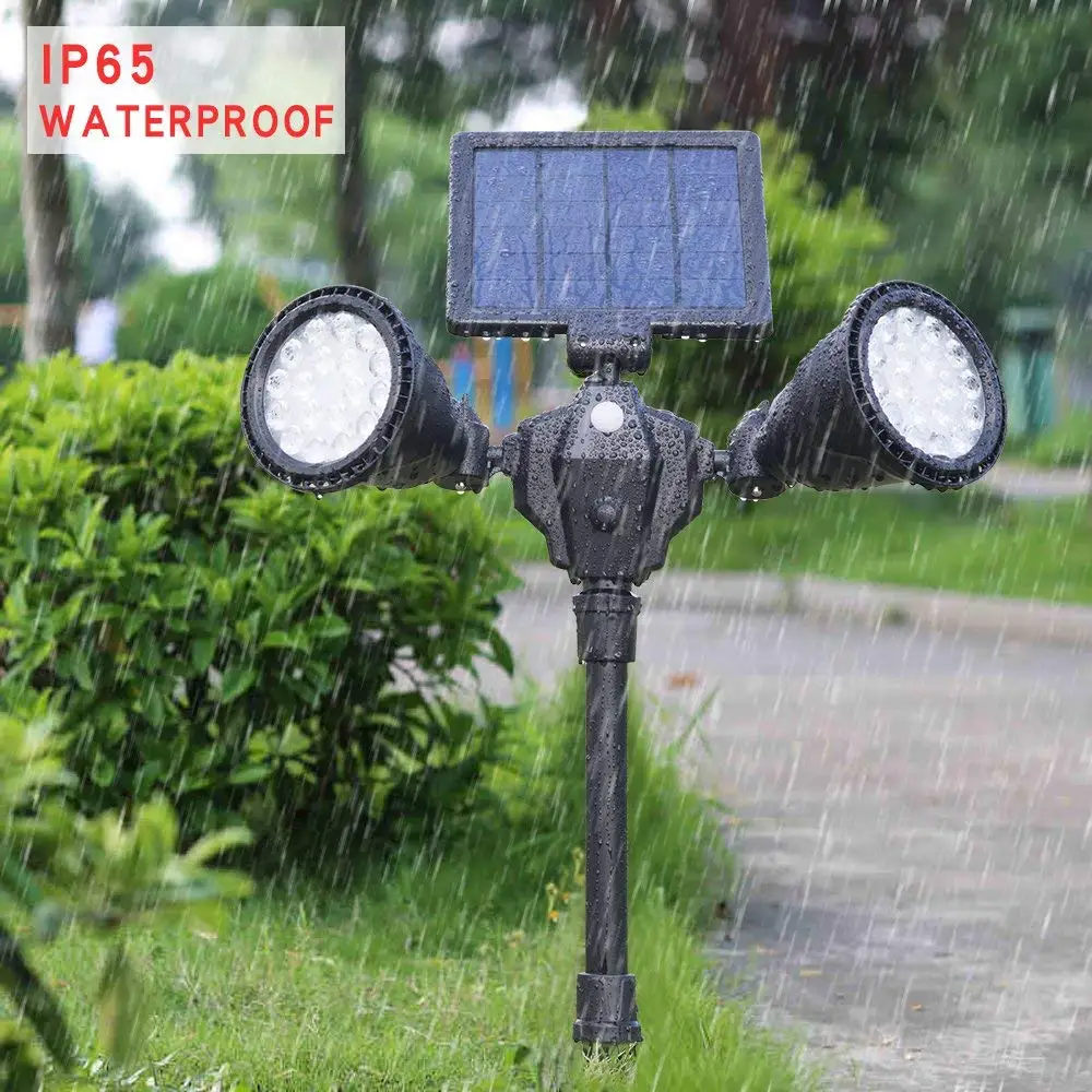 Outdoor Solar Spot lights Newest 36 LED Double Head Security Light for Garden Patio Porch Deck Yard Garage Driveway Outside Wall | Лампы и